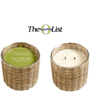 CUT GRASS 2 WICK WOVEN CANDLE