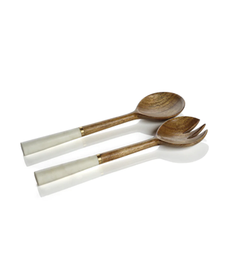 HERITAGE MANGO WOOD /MARBLE SERVER SET