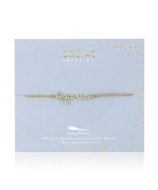 Zodiac Cord Bracelet Gold - AQUARIUS