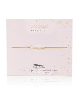 Zodiac Cord Bracelet Gold - CANCER