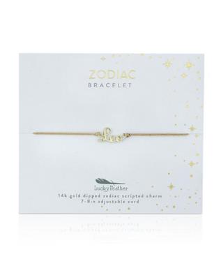 ZODIAC CORD BRACELET GOLD LEO