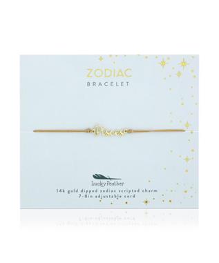 ZODIAC CORD BRACELET GOLD PISCES