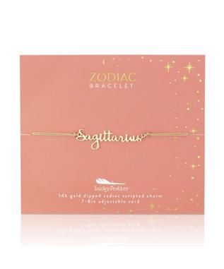 Zodiac Cord Bracelet Gold - SAGITTARIUS