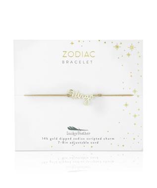 ZODIAC CORD BRACELET GOLD VIRGO