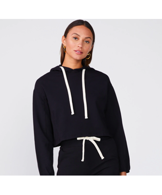 CROPPED PULL OVER HOODY