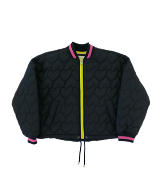 IMPERFECT HEART QUILTED BOMBER