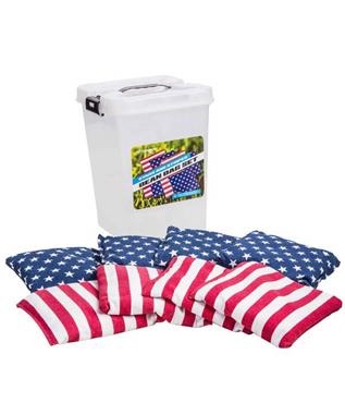 PATRIOTIC 6X6 BEAN BAG SET