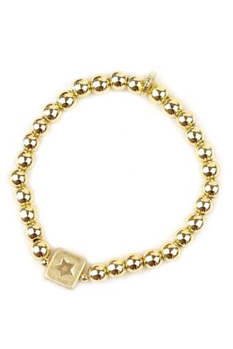Star Charm Ball Bracelet GOLD