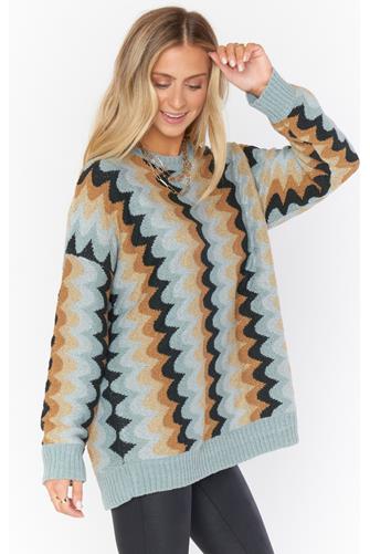 Retro Wave Comfy Sweater RETRO WAVE KNIT