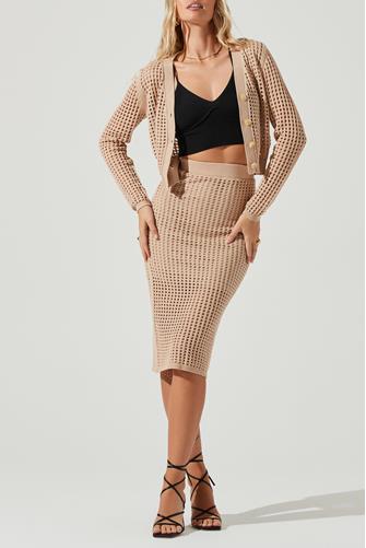 Hasley Midi Crochet Skirt 