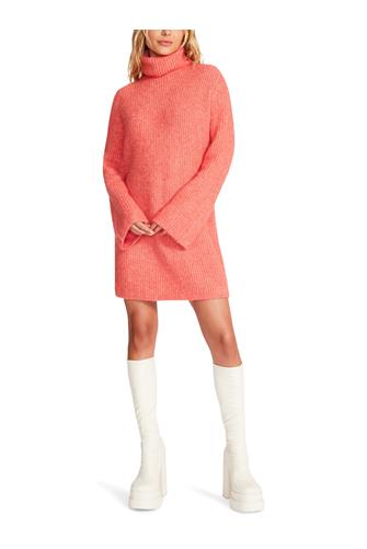 Abbie Long Sleeve Mock Neck Sweater Dress ORANGE DOT COM
