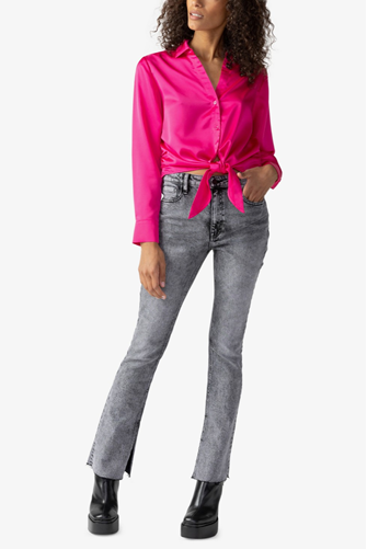 Lover Tie Shirt Solid POWER PINK