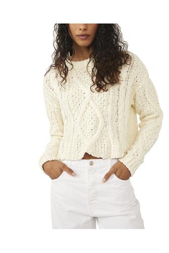 Cutting Edge Cable Sweater IVORY 1103