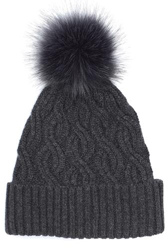 Recycled Pom Hat CHARCOAL