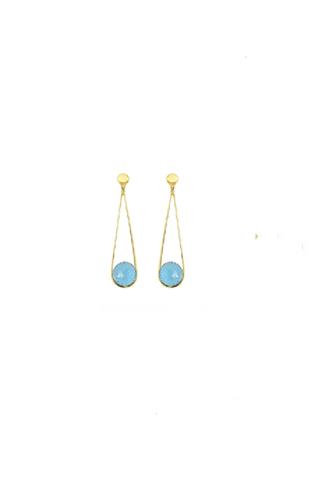 Ipanema Earrings BLUE TOPAZ GOLD