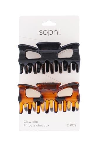 2 Pack Claw Clips 2 PK BLK /TORTOISE