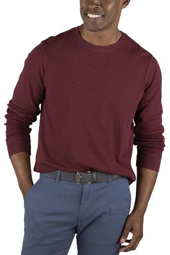 Performance Stretch Waffle Tee ZINFANDEL