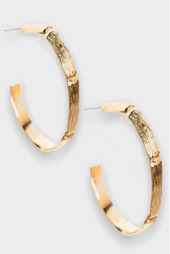 Undone Earrings - Bamboo GOLD