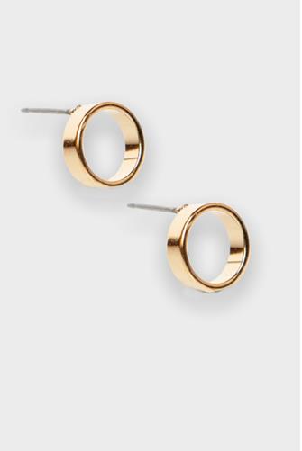 Circle Stud Earrings GOLD