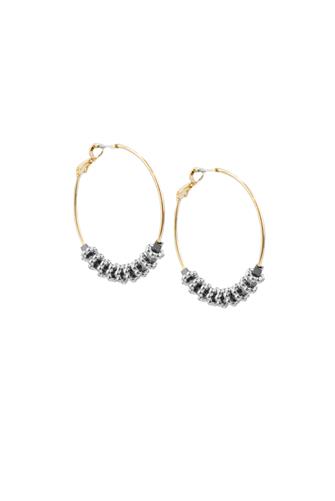 Rhondelle Hoop Earrings SILVER/GOLD/HEMA