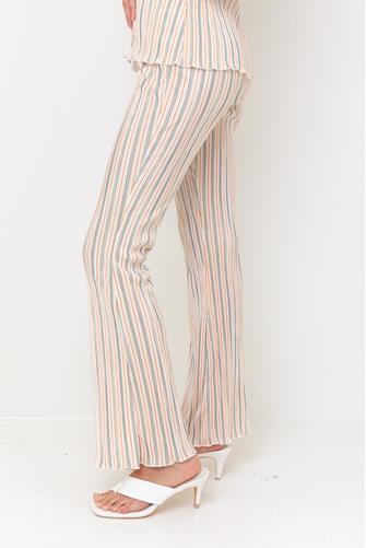 Multi Stripe Fit & Flare Pant ORANGE SAGE MULTI