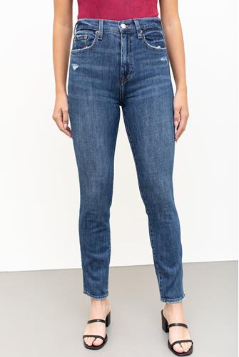 Cara Hi Rise Vintage Skinny Jean in Leyton DARK DENIM