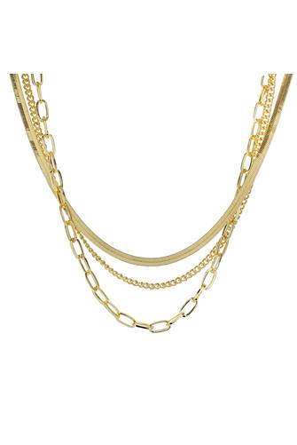 Gold Snake Chain Layered Necklace GOLD