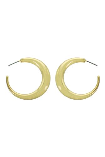 Gold Graduated Hoop Earrings GOLD