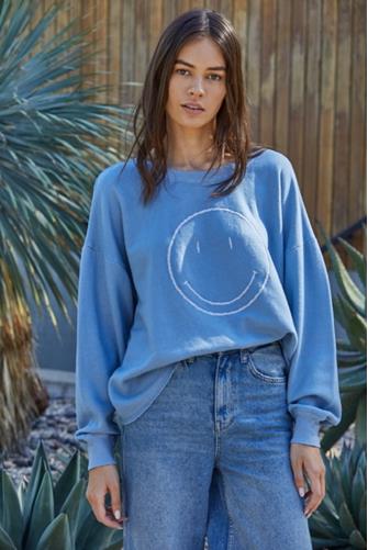 Smiley Pullover BLUE