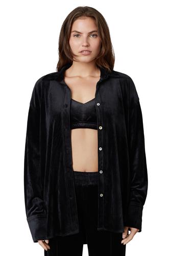 Velour Shirt BLACK