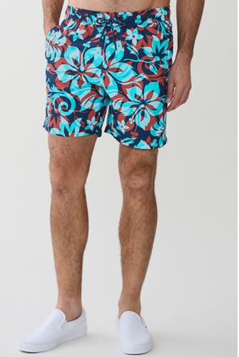Jimmy 6.5" Floral Lined Volley LEAFY FLORAL