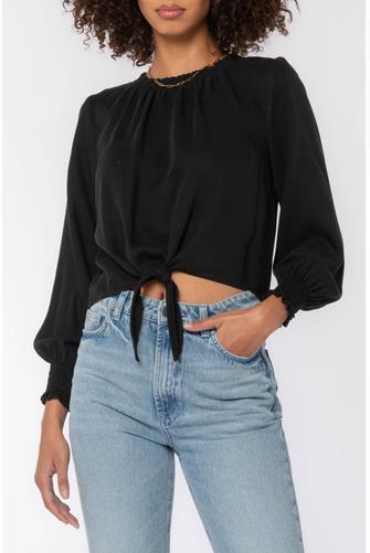 RILEY BUTTON DOWN BLACK