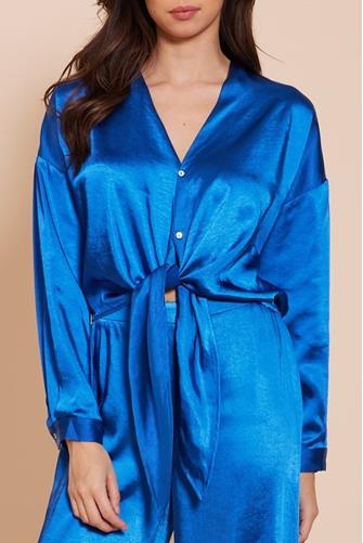Gloria Wrap Top BLUE