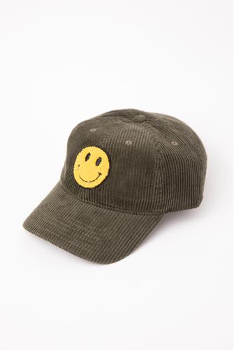 Smiley Dad Hat OLIVE GREEN