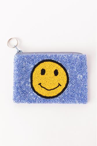 Outlined Smiley Change Purse 