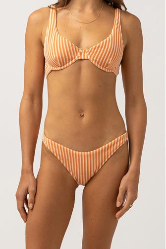 Sunbathe Stripe V-Hipster CORAL SANDS