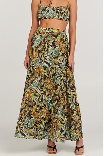 Willow Tiered Skirt TROPICAL PALM