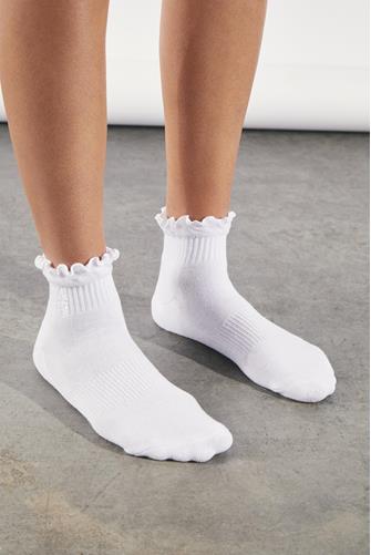 Movement Classic Ruffle Sock WHITE