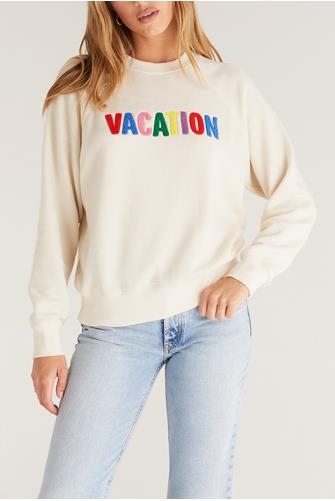 Vacation Sweatshirt ADOBE WHITE