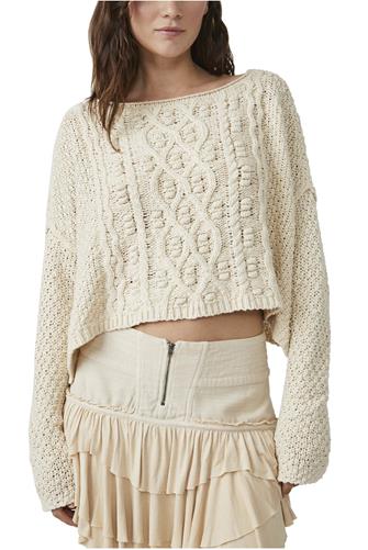 Changing Tides Pullover Sweater WHITE SPRUCE