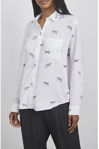Rosci Wild Cats Button Up CHARCOAL WILD CATS