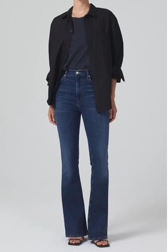 Lilah High Rise Bootcut Denim in Morella MORELLA