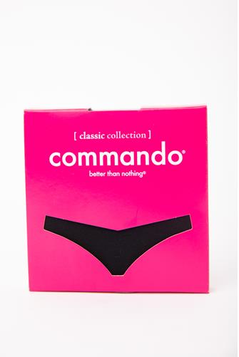 Classic Solid Thong BLK
