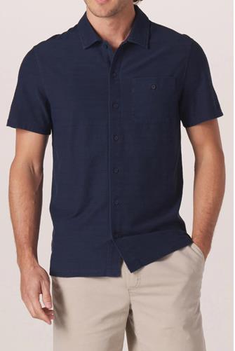 Sequoia Button Down Jaquard NORMAL NAVY