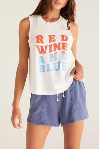 Kayla Wine Tank WHITE SHELL
