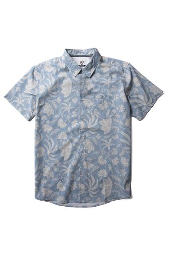 Piha Eco Short Sleeve Shirt STONE BLUE