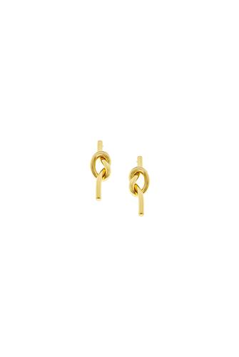Love Knot Post Drop Earring in Gold GOLD