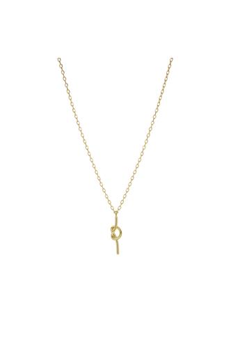 16IN Love Knot Necklace in Gold GOLD