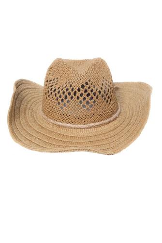 Straw Cowboy Panama Hat LTBRN
