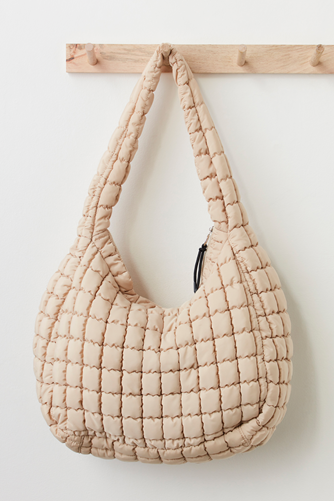 Free People Movement Quilted Carryall OFF WHITE